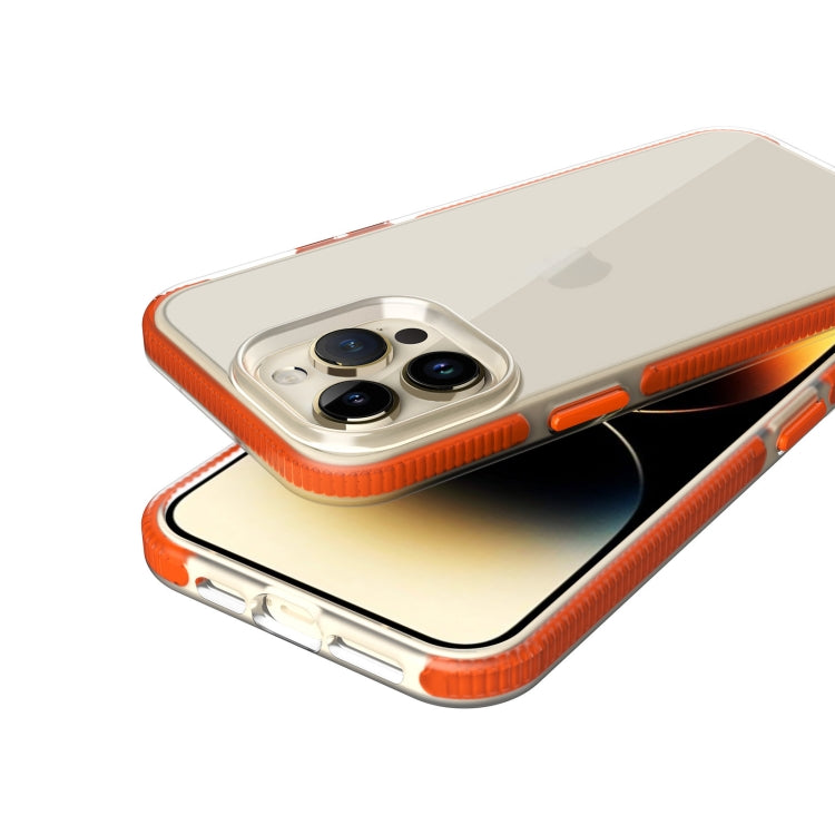 For iPhone 14 Pro Max Two-color Shockproof High Transparency TPU Phone Case