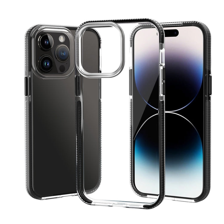 For iPhone 14 Pro Max Two-color Shockproof High Transparency TPU Phone Case