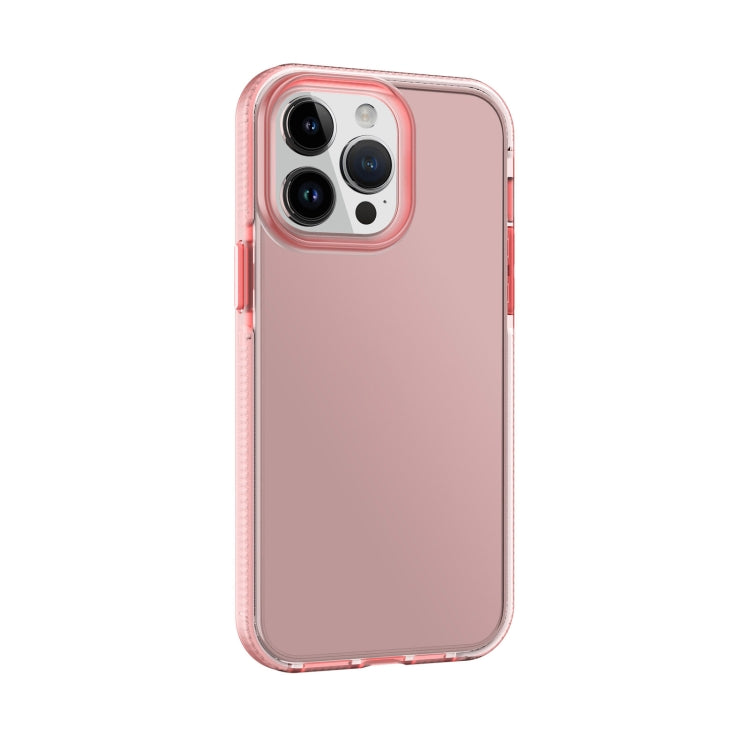 For iPhone 14 Pro Max Two-color Shockproof High Transparency TPU Phone Case
