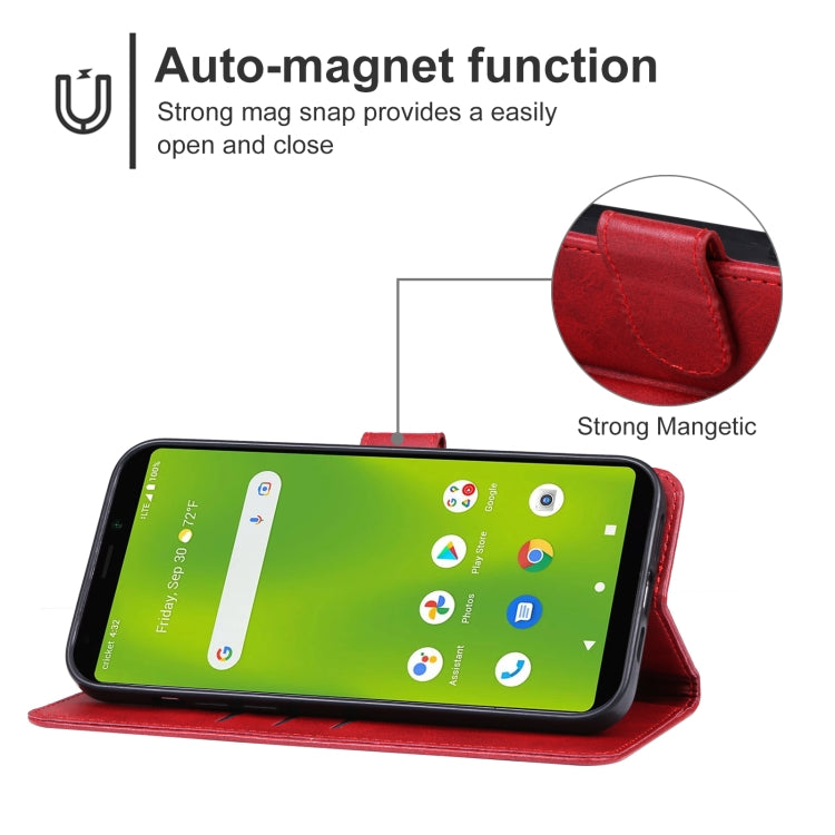 For Cricket Debut Smart Leather Phone Case