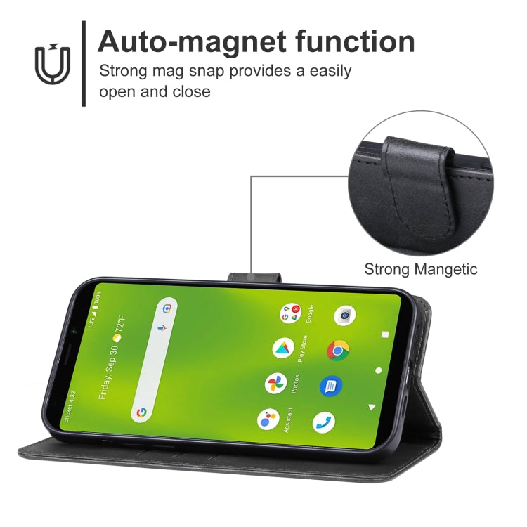 For Cricket Debut Smart Leather Phone Case