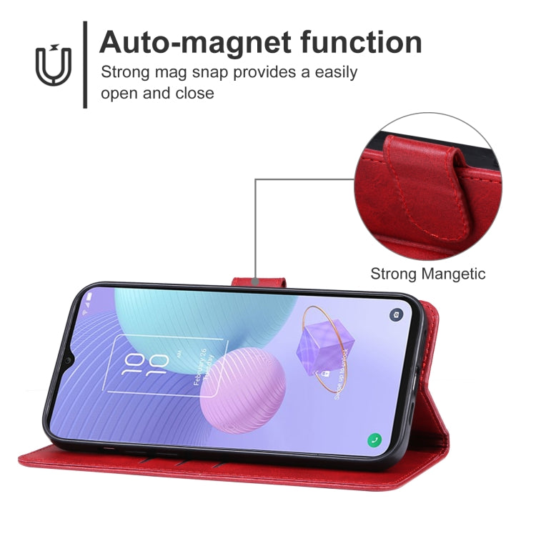 For TCL 405 / 406 / T506D Leather Phone Case