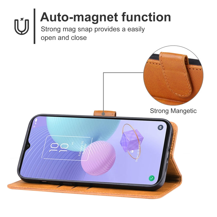 For TCL 405 / 406 / T506D Leather Phone Case