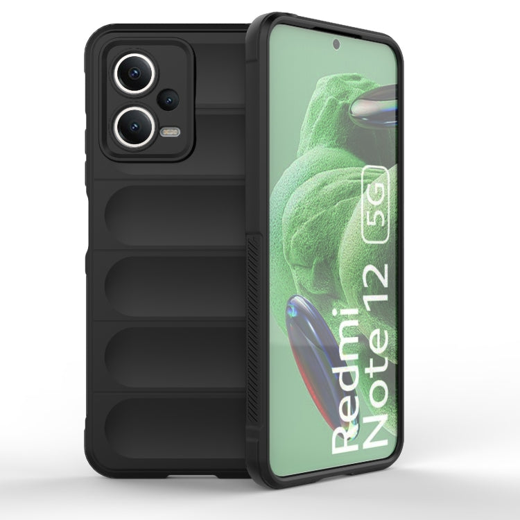 For Xiaomi Redmi Note 12 5G /  Note 12 5G India Magic Shield TPU + Flannel Phone Case