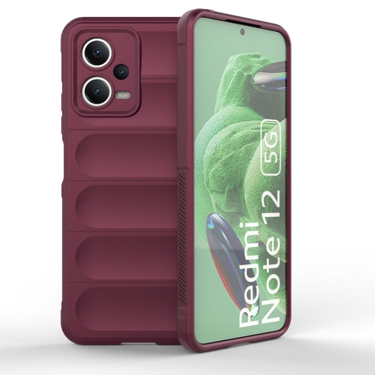 For Xiaomi Redmi Note 12 5G /  Note 12 5G India Magic Shield TPU + Flannel Phone Case
