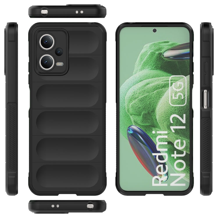 For Xiaomi Redmi Note 12 5G /  Note 12 5G India Magic Shield TPU + Flannel Phone Case