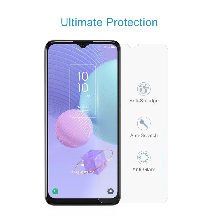 For TCL 405 10pcs 0.26mm 9H 2.5D Tempered Glass Film