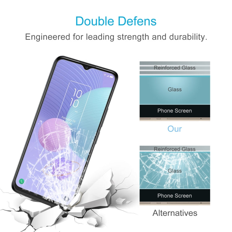 For TCL 405 10pcs 0.26mm 9H 2.5D Tempered Glass Film