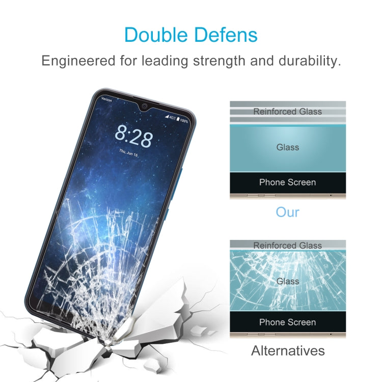 For Sharp Rouvo V 50pcs 0.26mm 9H 2.5D Tempered Glass Film