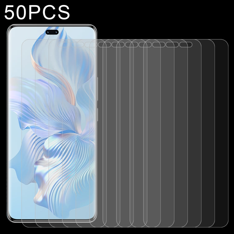 For Honor 80 / 80 SE 50pcs 0.26mm 9H 2.5D Tempered Glass Film