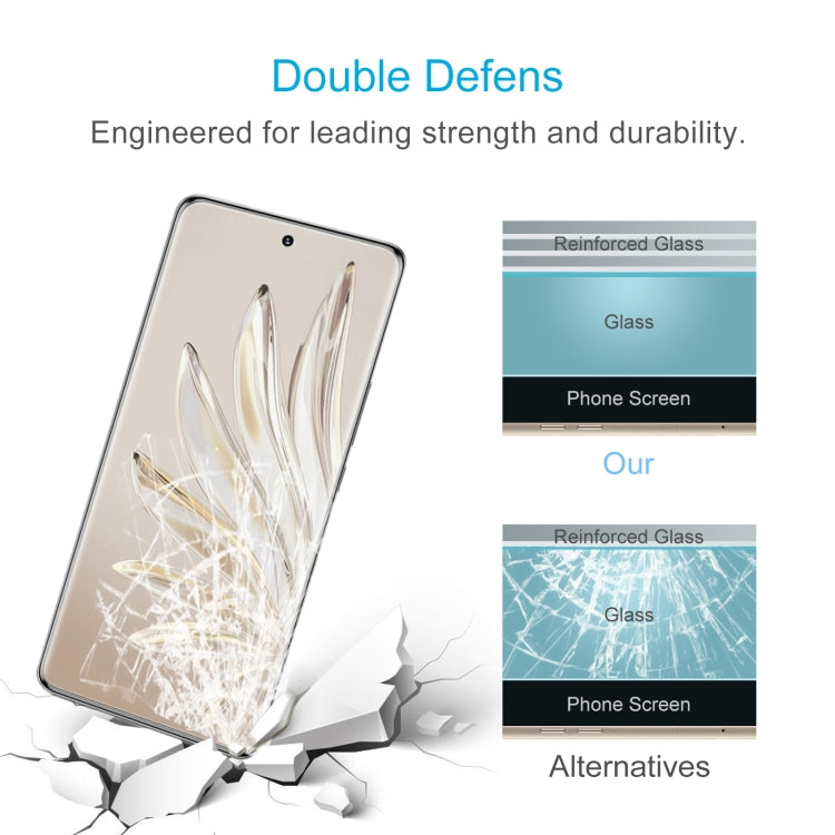 For Honor 80 Pro 50pcs 0.26mm 9H 2.5D Tempered Glass Film