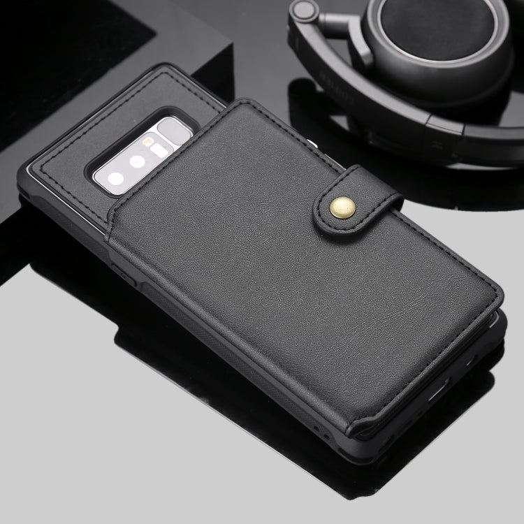 For Galaxy S8 Zipper Shockproof Protective Case with Card Slots & Bracket & Photo Holder & Wallet Function