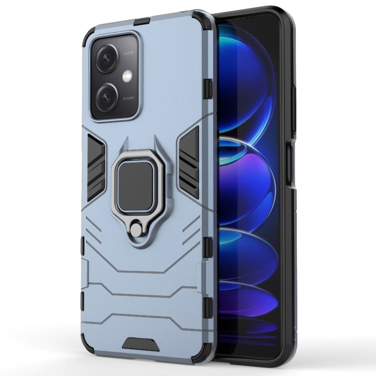 For Xiaomi Redmi Note 12 China PC + TPU Shockproof Protective Phone Case with Magnetic Ring Holder