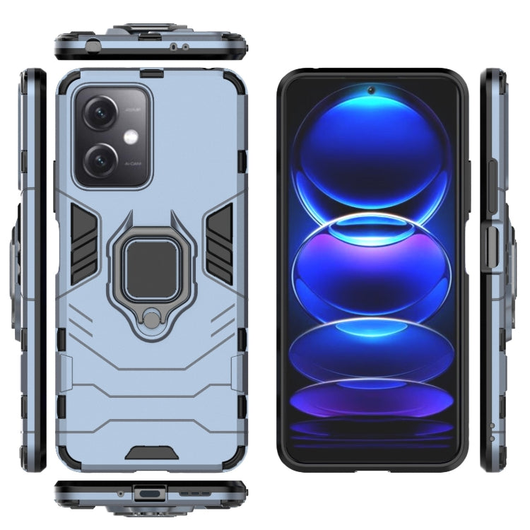 For Xiaomi Redmi Note 12 China PC + TPU Shockproof Protective Phone Case with Magnetic Ring Holder
