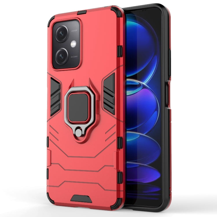 For Xiaomi Redmi Note 12 China PC + TPU Shockproof Protective Phone Case with Magnetic Ring Holder