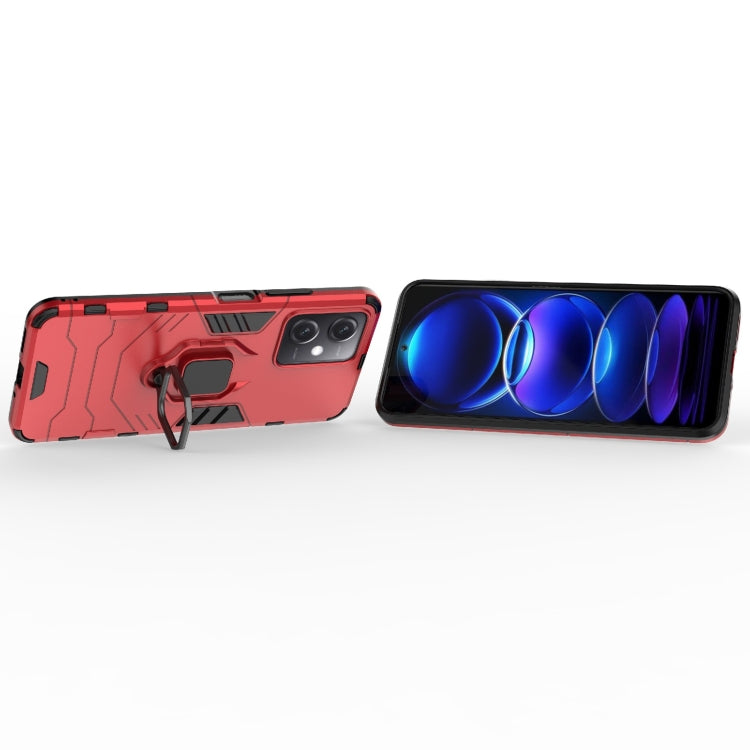 For Xiaomi Redmi Note 12 China PC + TPU Shockproof Protective Phone Case with Magnetic Ring Holder