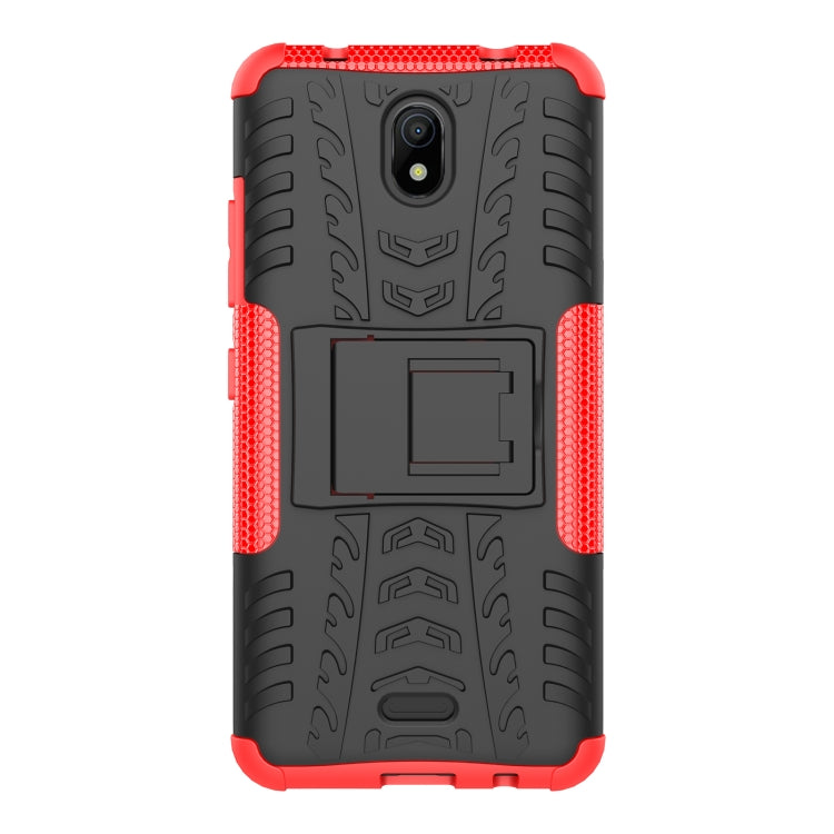 For Nokia C100 Tire Texture TPU + PC Phone Case with Holder