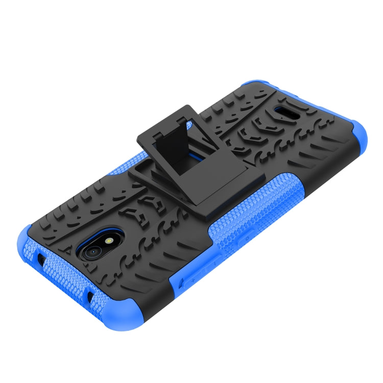 For Nokia C100 Tire Texture TPU + PC Phone Case with Holder