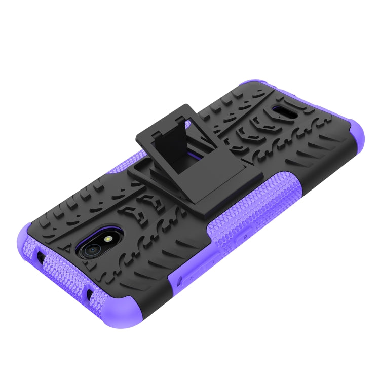For Nokia C100 Tire Texture TPU + PC Phone Case with Holder