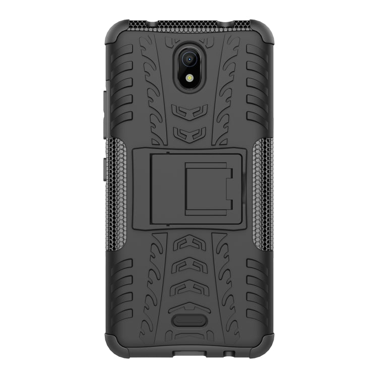 For Nokia C100 Tire Texture TPU + PC Phone Case with Holder
