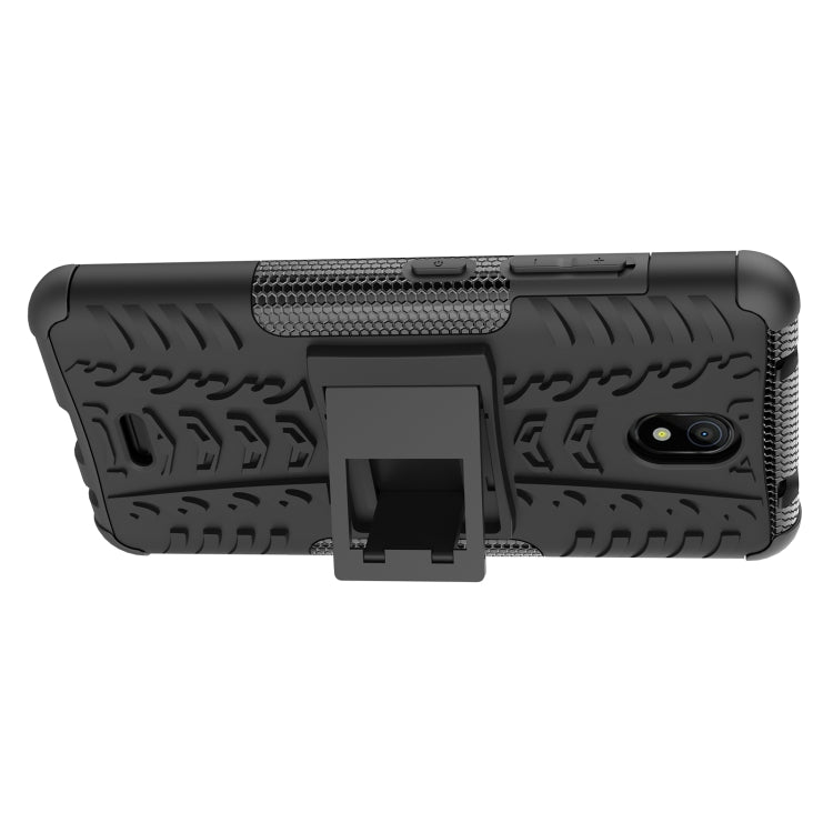 For Nokia C100 Tire Texture TPU + PC Phone Case with Holder