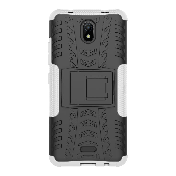 For Nokia C100 Tire Texture TPU + PC Phone Case with Holder