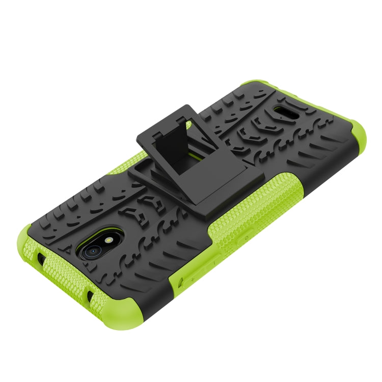 For Nokia C100 Tire Texture TPU + PC Phone Case with Holder