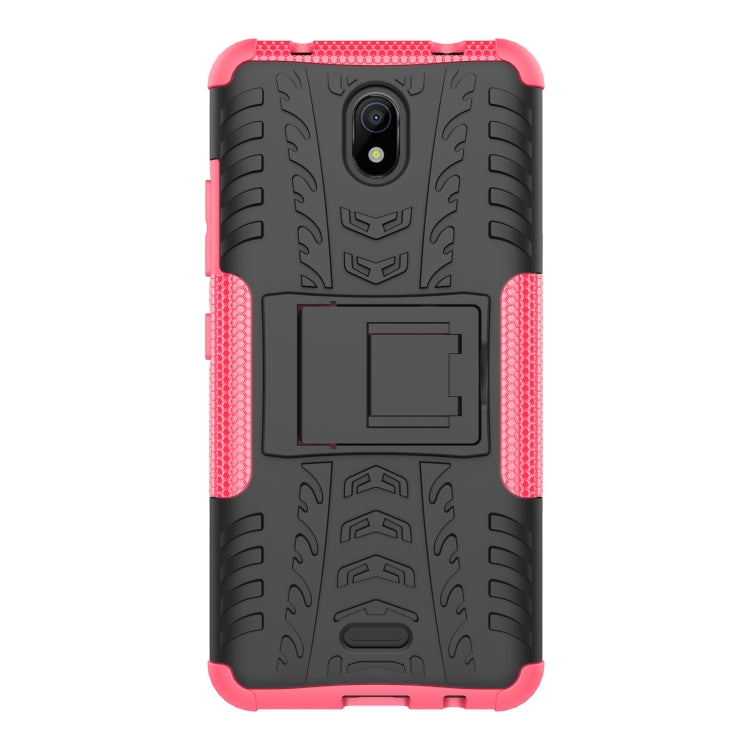 For Nokia C100 Tire Texture TPU + PC Phone Case with Holder