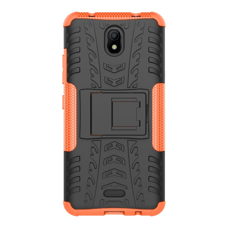 For Nokia C100 Tire Texture TPU + PC Phone Case with Holder