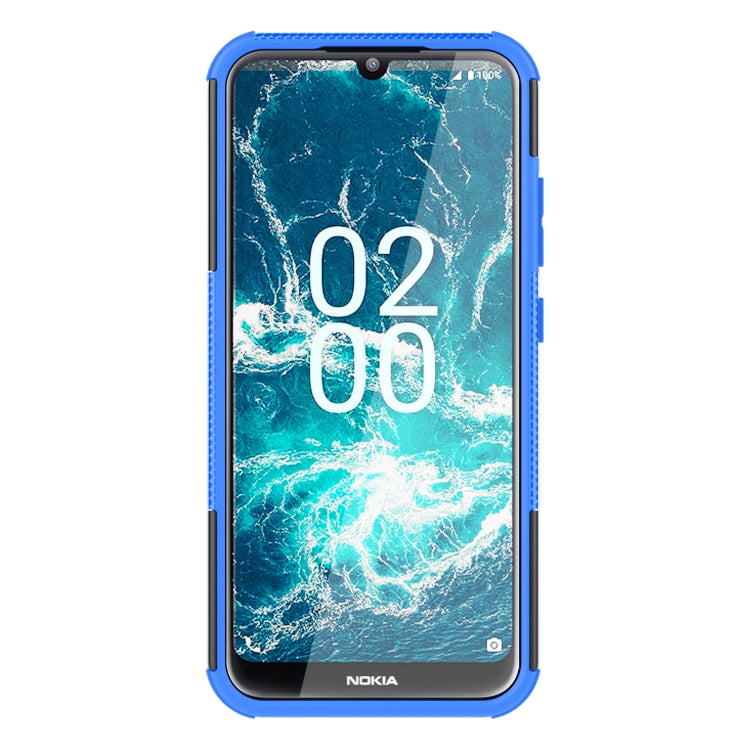 For Nokia C200 Tire Texture TPU + PC Phone Case with Holder