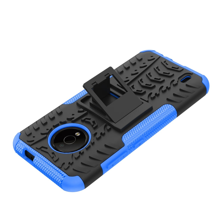 For Nokia C200 Tire Texture TPU + PC Phone Case with Holder