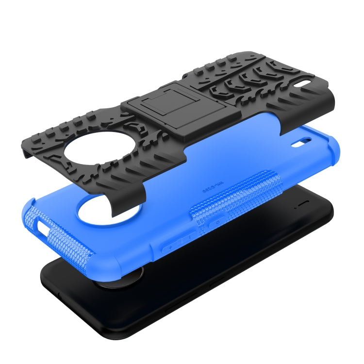 For Nokia C200 Tire Texture TPU + PC Phone Case with Holder