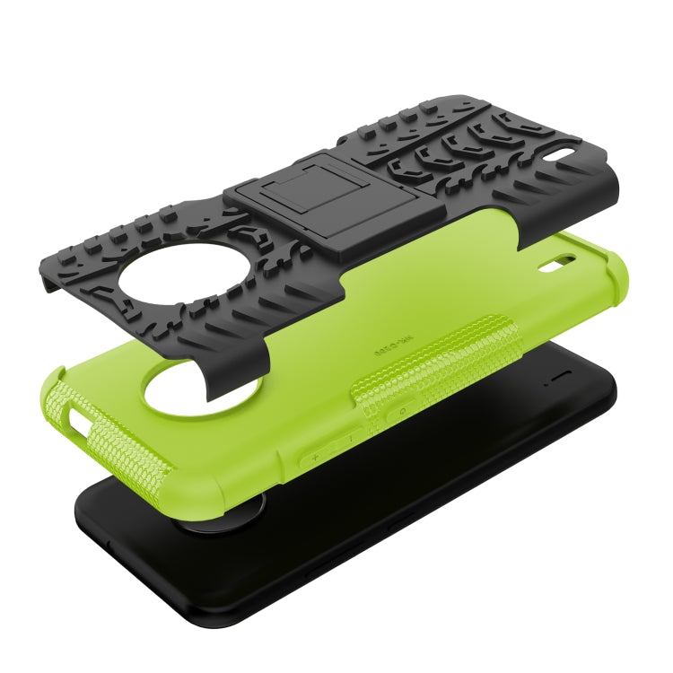 For Nokia C200 Tire Texture TPU + PC Phone Case with Holder