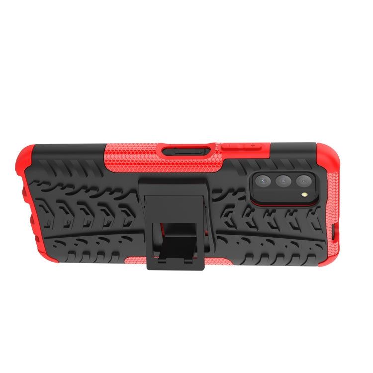 For Nokia G100 Tire Texture TPU + PC Phone Case with Holder