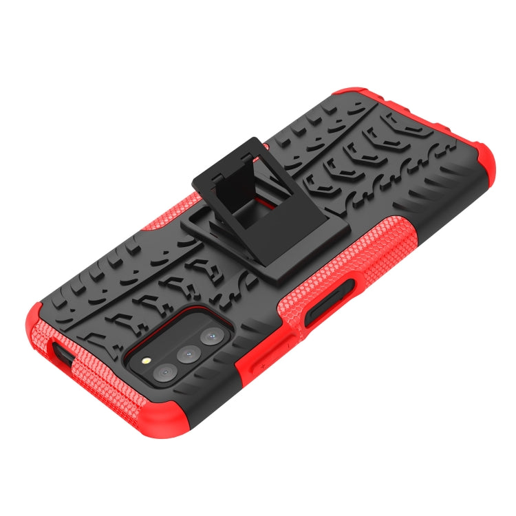 For Nokia G100 Tire Texture TPU + PC Phone Case with Holder