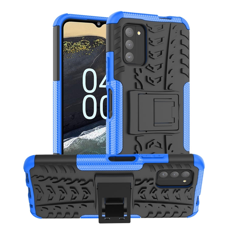 For Nokia G100 Tire Texture TPU + PC Phone Case with Holder
