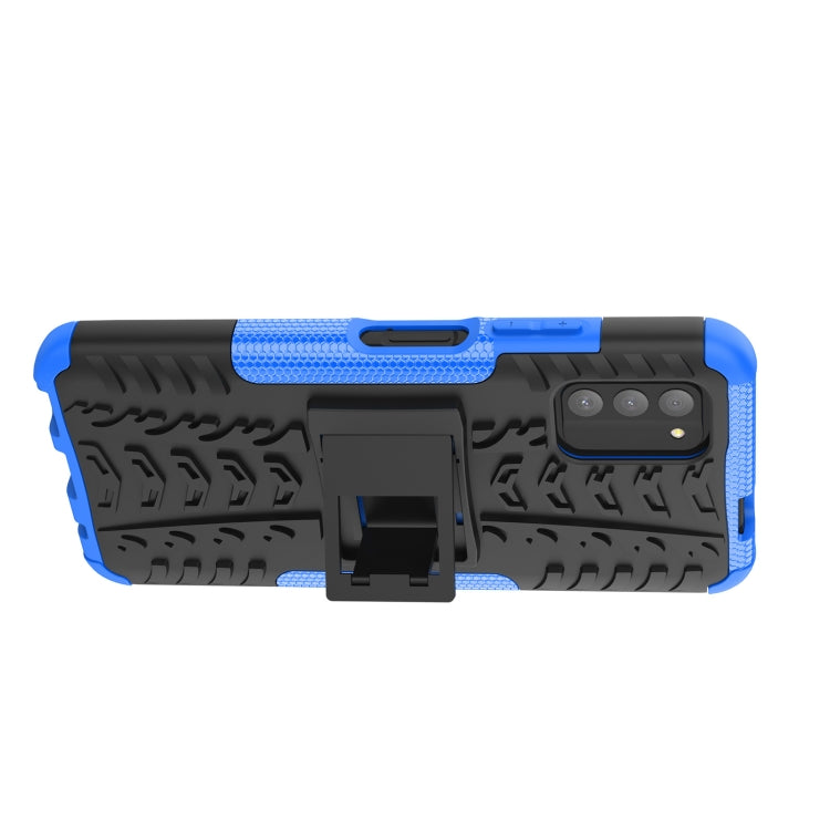For Nokia G100 Tire Texture TPU + PC Phone Case with Holder