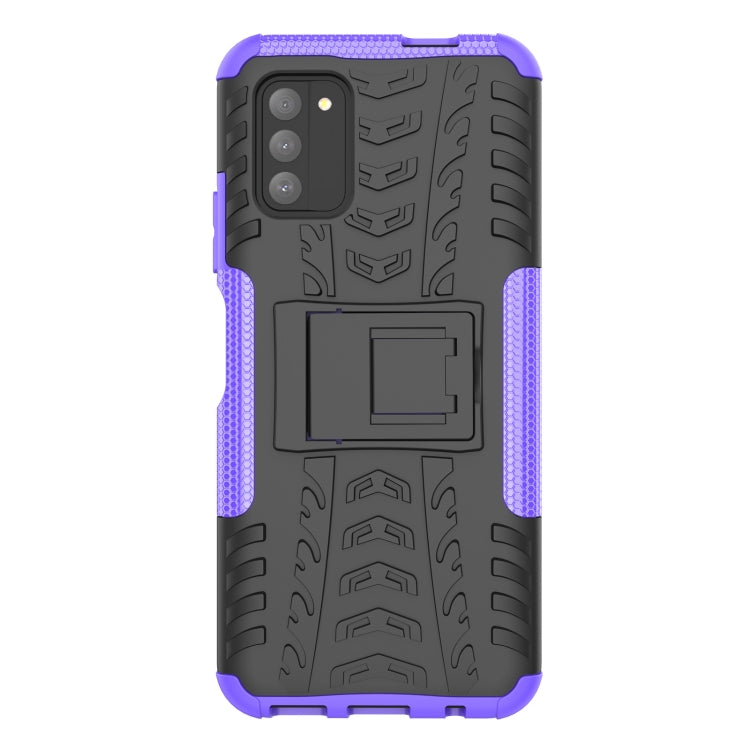For Nokia G100 Tire Texture TPU + PC Phone Case with Holder