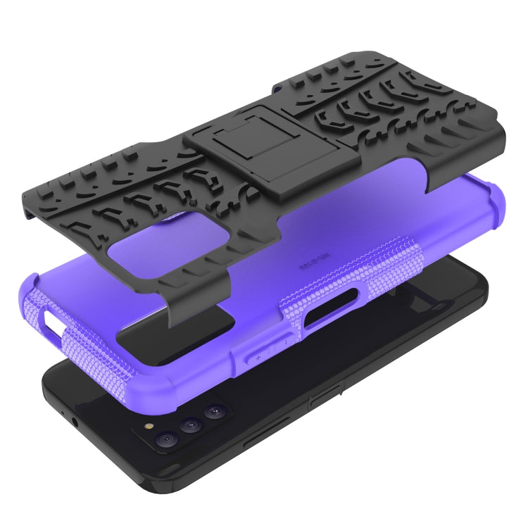 For Nokia G100 Tire Texture TPU + PC Phone Case with Holder