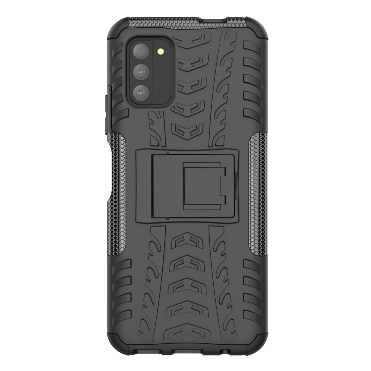 For Nokia G100 Tire Texture TPU + PC Phone Case with Holder