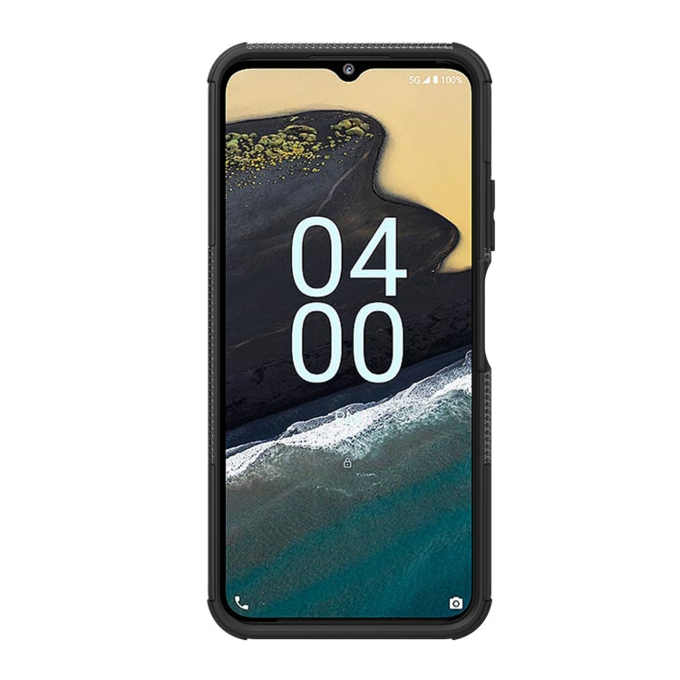 For Nokia G100 Tire Texture TPU + PC Phone Case with Holder