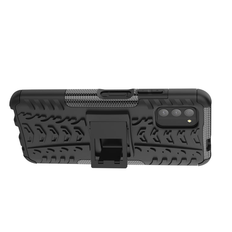 For Nokia G100 Tire Texture TPU + PC Phone Case with Holder
