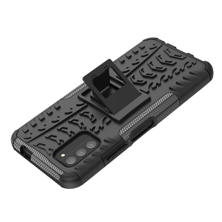 For Nokia G100 Tire Texture TPU + PC Phone Case with Holder