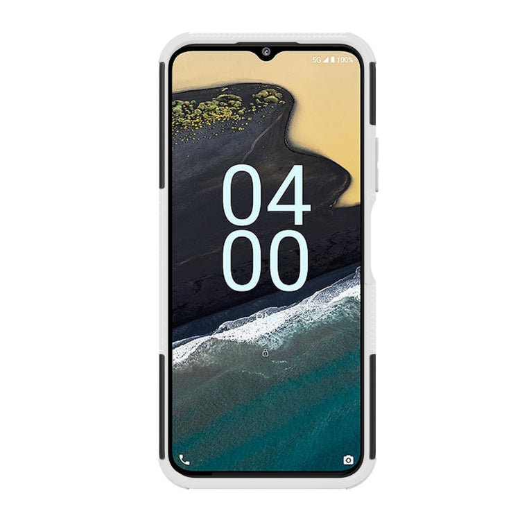 For Nokia G100 Tire Texture TPU + PC Phone Case with Holder