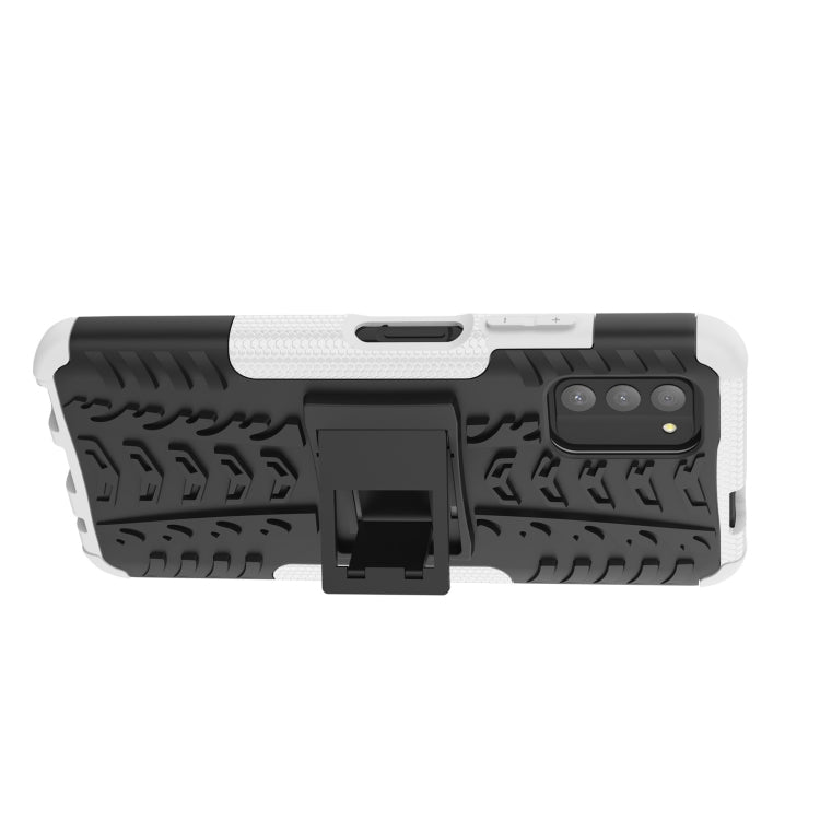 For Nokia G100 Tire Texture TPU + PC Phone Case with Holder