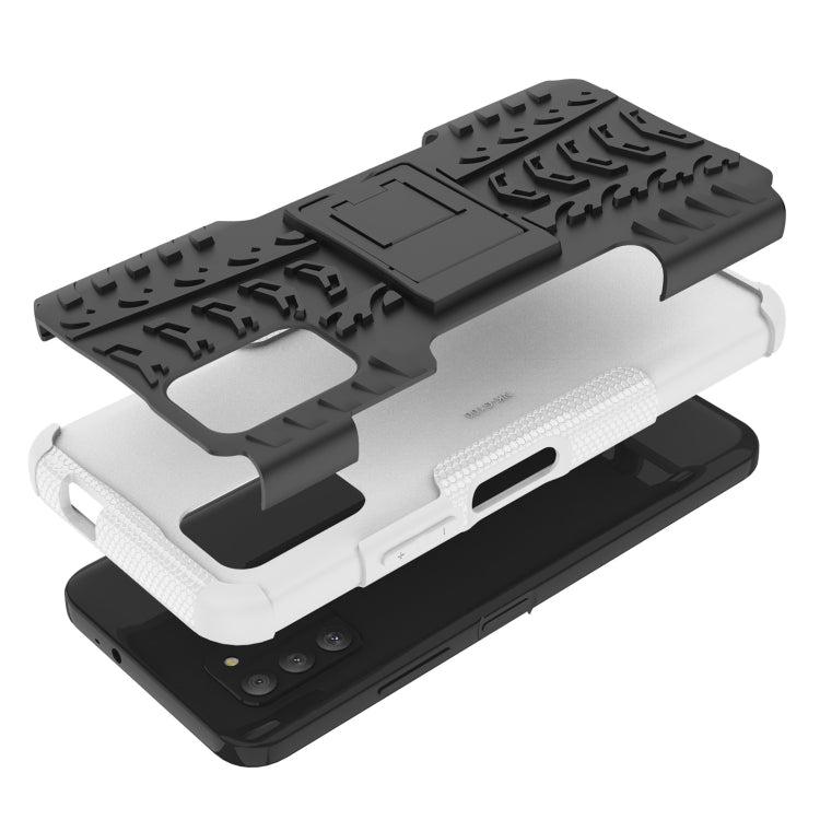 For Nokia G100 Tire Texture TPU + PC Phone Case with Holder