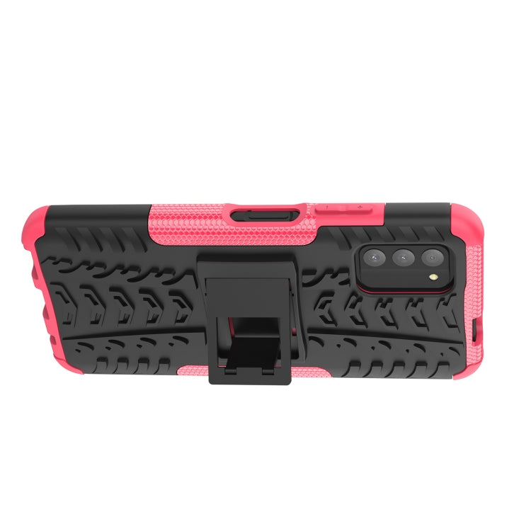 For Nokia G100 Tire Texture TPU + PC Phone Case with Holder