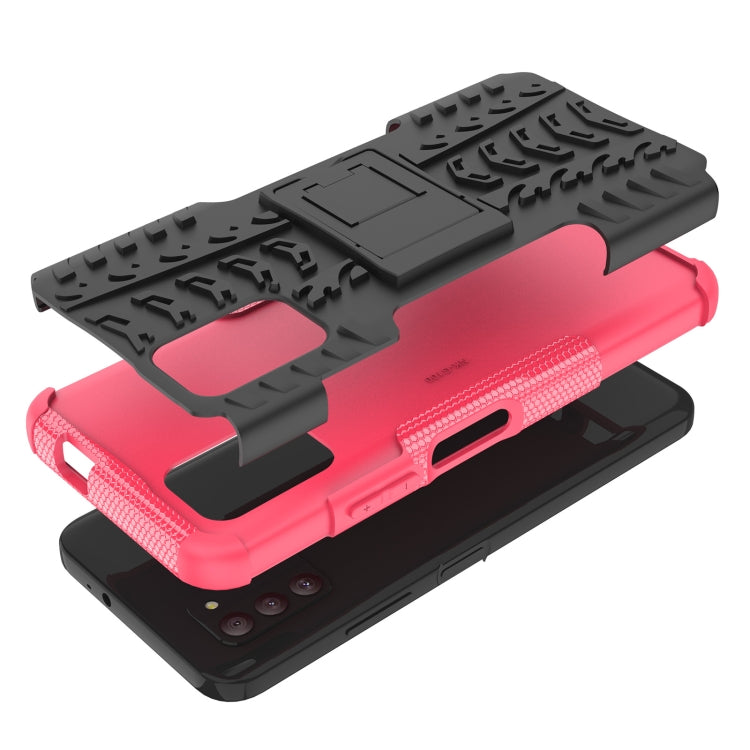 For Nokia G100 Tire Texture TPU + PC Phone Case with Holder