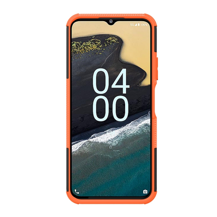 For Nokia G100 Tire Texture TPU + PC Phone Case with Holder