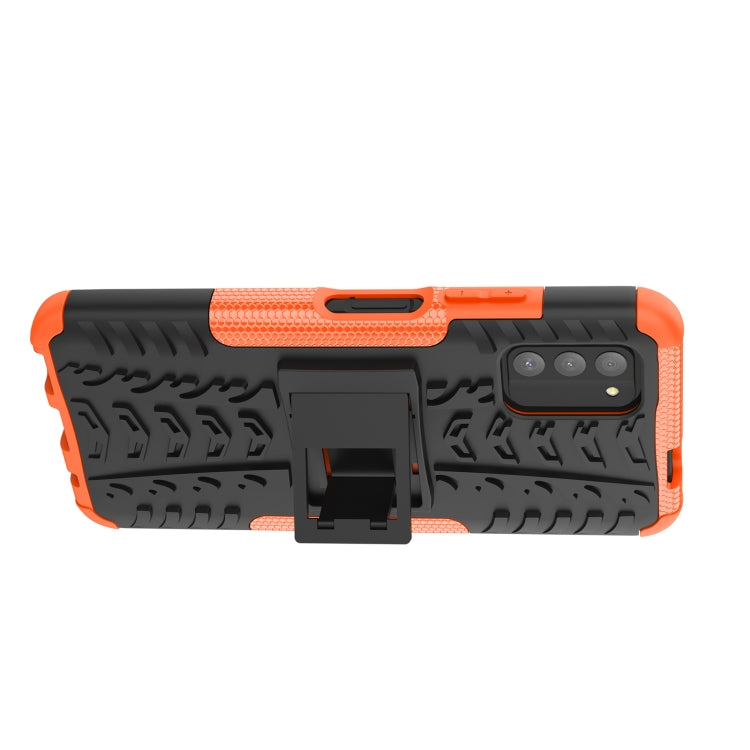 For Nokia G100 Tire Texture TPU + PC Phone Case with Holder
